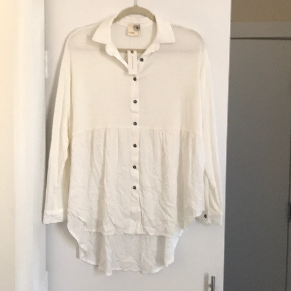 Anthropologie Babydoll Blouse